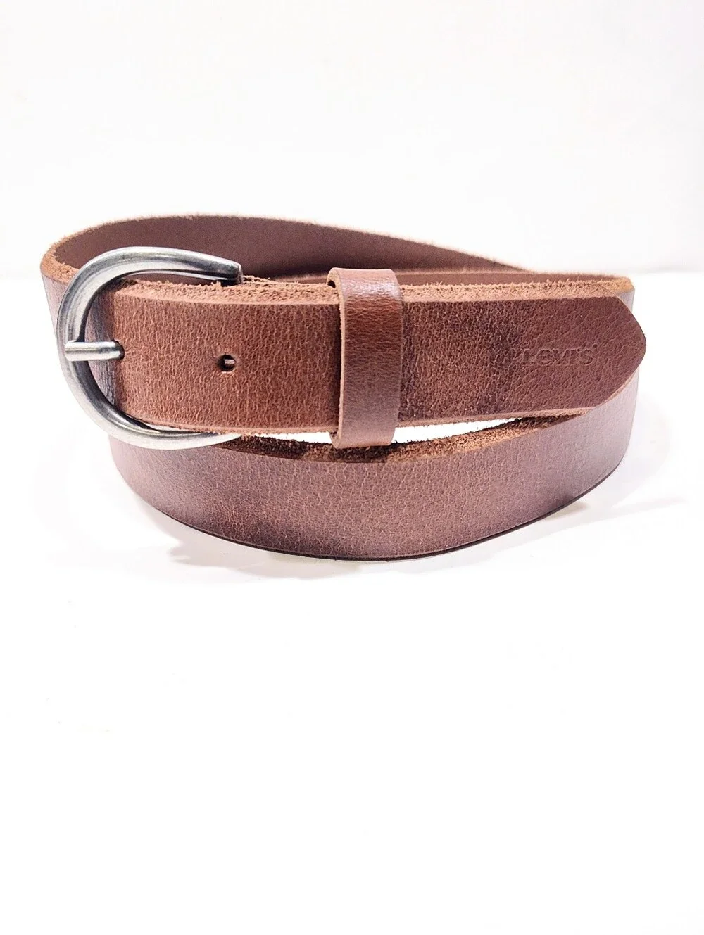 Levi's Icon Leather Belt Brown Full Grain Bovine Leather Size 40/100 37460-0316